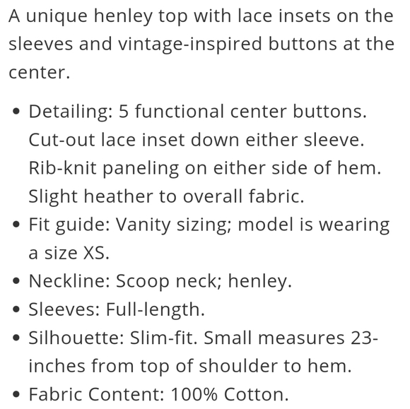 Free People s Shell Stitch Long Sleeve Henley Blush - Picture 8 of 11